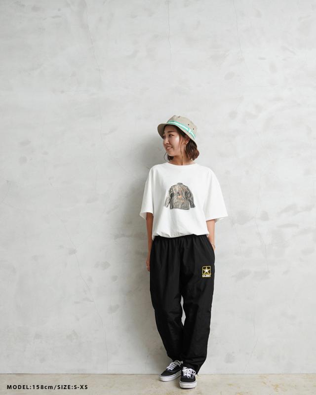 実物 新品 デッドストック 米軍 U.S.ARMY APFU フィジカル トレーニングパンツ ARMY LOGO【Cx】【I】｜メンズ ボトムス ナイロンパンツ フィットネス 大きいサイズ ゆったり 黒 ブラック ファッション おしゃれ