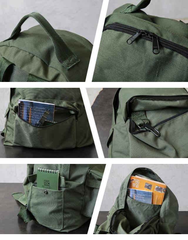 WAIPER.米軍 コーデュラナイロン ダッフルバック リメイク バックパック WAIPER.inc 実物 米軍 コーデュラナイロン ダッフルバック