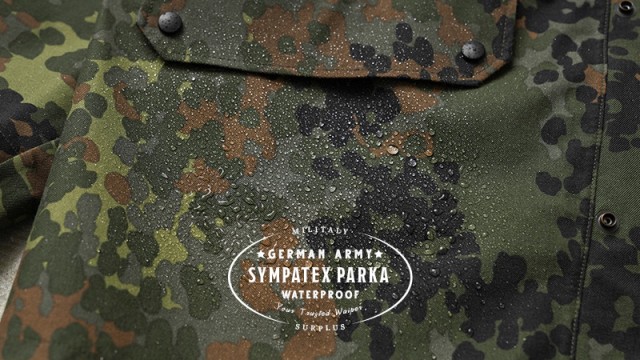実物 USED ドイツ軍 BW SYMPATEX パーカー フレックカモ