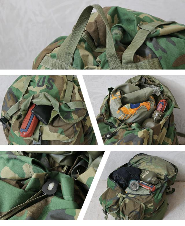 実物 USED 米軍 MCCEB EQUIPMENT バックパック ウッドランド迷彩
