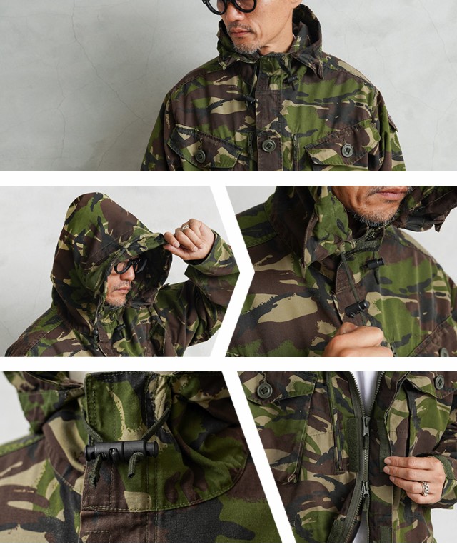 実物 USED イギリス軍 WINDPROOF コンバット スモック DPMカモ