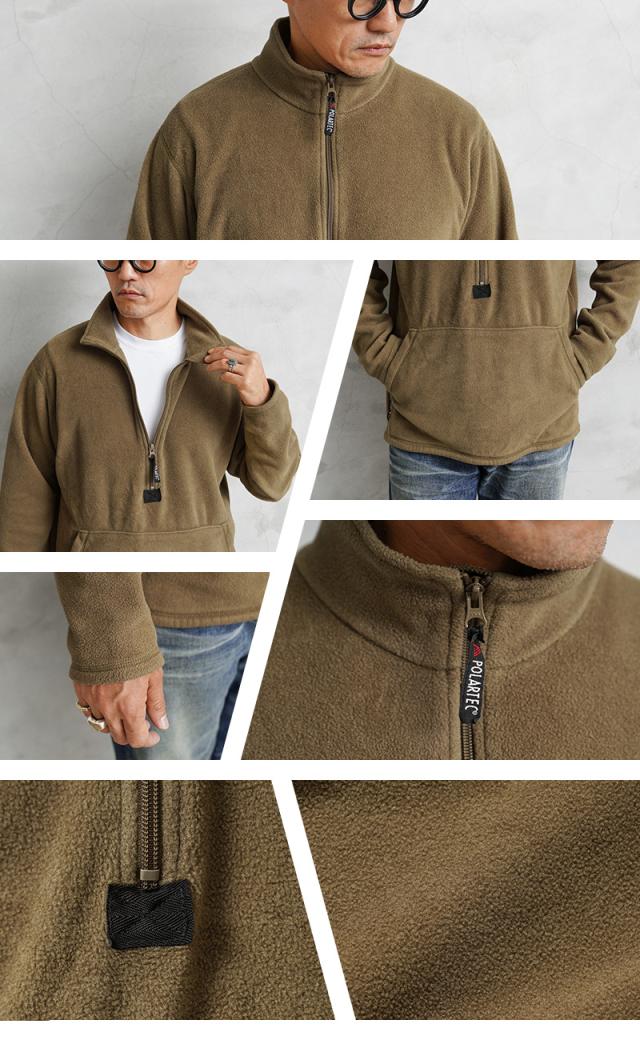 実物 USED 米軍 USMC POLARTEC プルオーバー フリースライナー COYOTE