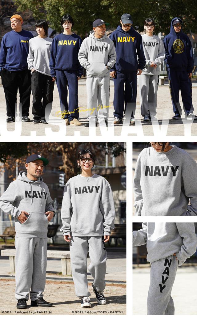 新品 米軍 U.S.NAVY オフィシャルライセンス トレーニング プルオーバー フーディ スウェット NAVY【Cx】【I】｜メンズ トップス パーカー ミリタリー 大きいサイズ ネイビー アメリカ軍 おしゃれ