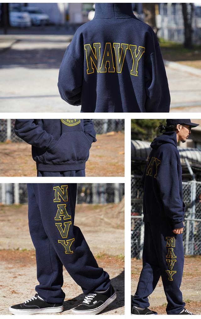 新品 米軍 U.S.NAVY オフィシャルライセンス トレーニング プルオーバー フーディ スウェット NAVY【Cx】【I】｜メンズ トップス パーカー ミリタリー 大きいサイズ ネイビー アメリカ軍 おしゃれ