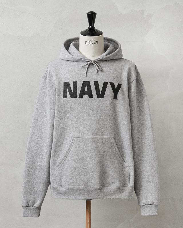 新品 米軍 U.S.NAVY オフィシャルライセンス トレーニング プルオーバー フーディ スウェット GRAY【Cx】【I】｜メンズ トップス パーカー ミリタリー 大きいサイズ グレー ネイビー ブランド おしゃれ