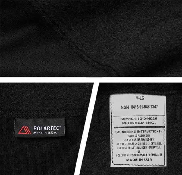 実物 新品 デッドストック 米軍 U.S.AIR FORCE CWU-97/P POLARTEC フリースシャツ WOMANS【Cx】【I】｜レディース メンズ 小さいサイズ ミリタリー 黒 保温 防寒 アウトドア キャンプ 古着 おしゃれ