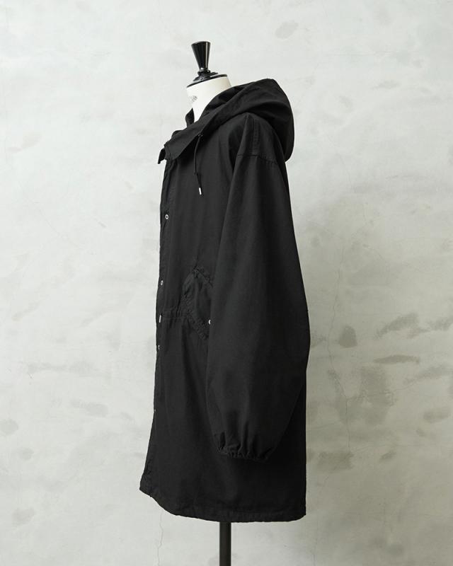 WAIPER.inc 実物 米軍 スノーカモ モッズコート ポケット付 黒染め MILITARY WAIPER.inc 実物 新品 デッドストック 米軍 リメイク