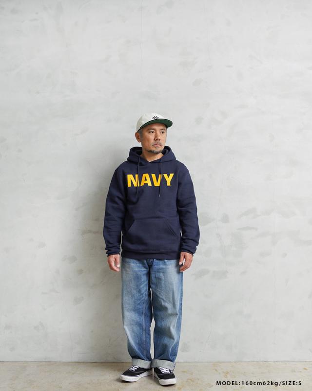 新品 米軍 U.S.NAVY オフィシャルライセンス トレーニング プルオーバー フーディ スウェット NAVY【Cx】【I】｜メンズ トップス パーカー ミリタリー 大きいサイズ ネイビー アメリカ軍 おしゃれ