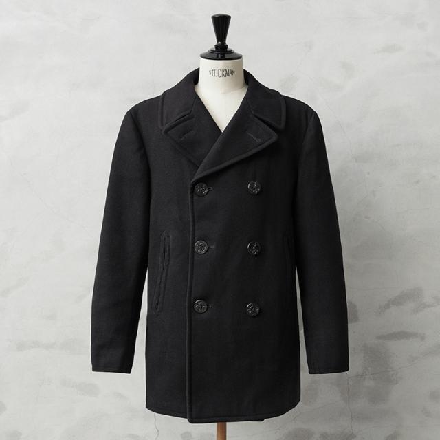 実物 USED 米軍 U.S.NAVY 50〜60’s KERSEY（カージー）ウール ピーコート DARK NAVY / Pコート PEA COAT【Cx】【I】｜メンズ アウター ミリタリー メルトン ジャケット ダブル 前立て ビジネス カジュアル 古着 おしゃれ