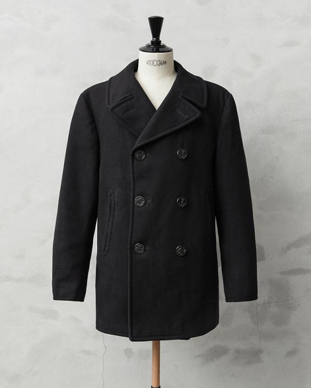 実物 USED 米軍 U.S.NAVY 50〜60’s KERSEY（カージー）ウール ピーコート DARK NAVY / Pコート PEA COAT【Cx】【I】｜メンズ アウター ミリタリー メルトン ジャケット ダブル 前立て ビジネス カジュアル 古着 おしゃれ