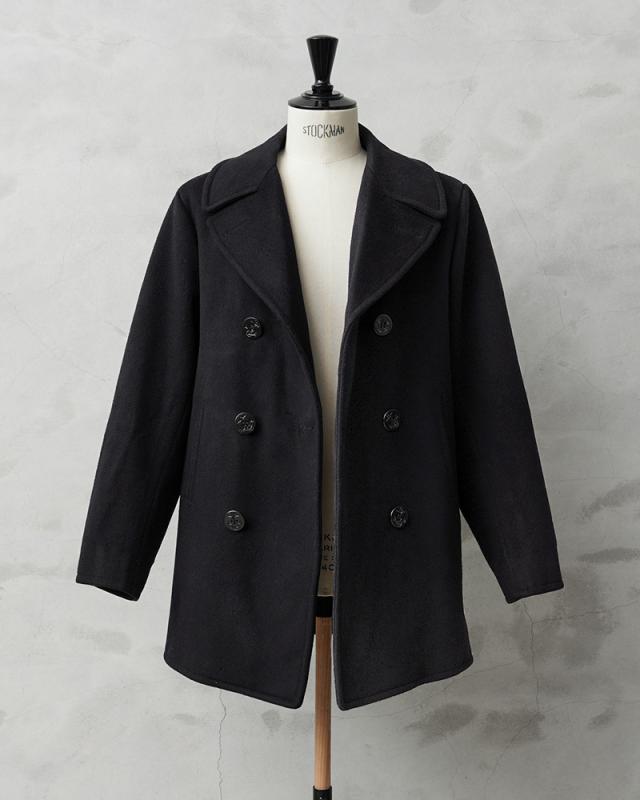 実物 USED 米軍 U.S.NAVY 70’s MELTON（メルトン）ウール ピーコート DARK NAVY / Pコート PEA COAT【Cx】【I】｜メンズ アウター ミリタリー メルトン ジャケット ダブル 前立て ビジネス カジュアル 古着 おしゃれ