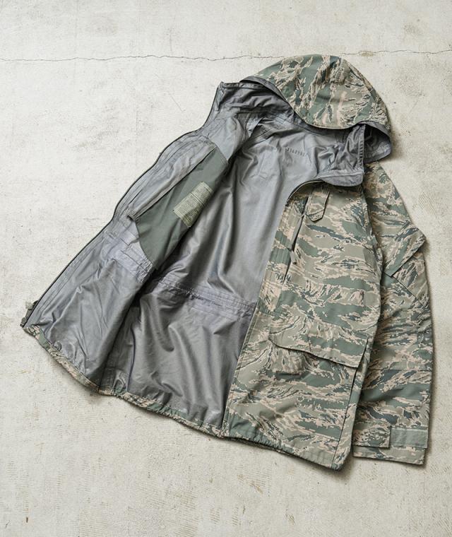 実物 新品 デッドストック 米軍 U.S.AIR FORCE APECS ABU デジタル タイガーカモ GORE-TEX パーカー / ゴアテックス【Cx】【I】