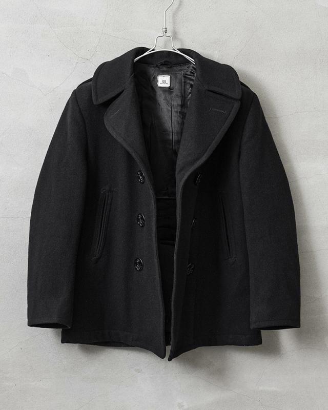実物 USED 米軍 レディース U.S.NAVY ウール ピーコート BLACK / Pコート PEA COAT【Cx】【I】