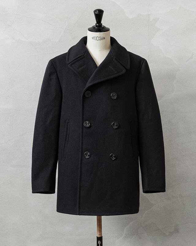 実物 USED 米軍 U.S.NAVY 50’s「CLOTHING SUPPLY OFFICE」KERSEY（カージー）ウール ピーコート DARK NAVY【Cx】【I】