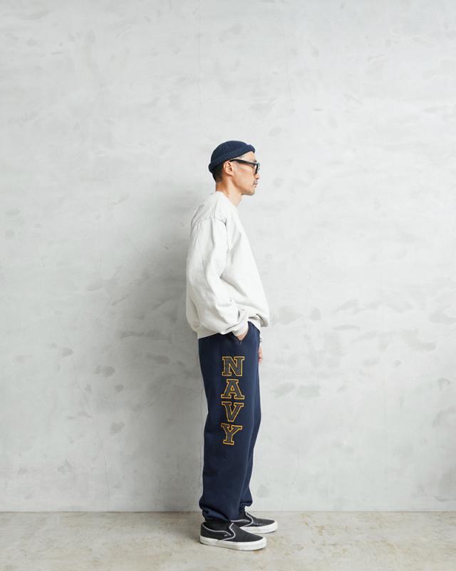 WAIPER.inc デッドストック 米軍 U.S.NAVY リメイク トレーニング用 スウェットパンツ MADE BY SOFFE ポケット付き【I】【Cx】
