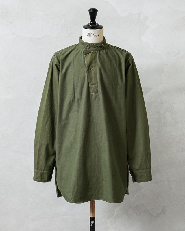 実物 新品 デッドストック スウェーデン軍 M-55 スタンドカラー プル