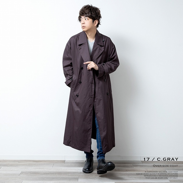 Iroquois / C/Wカツラギ 裏起毛 オーバーコート(BLK) Iroquois / C/Wカツラギ 裏起毛 オーバーコート(BLK) - メルカリ