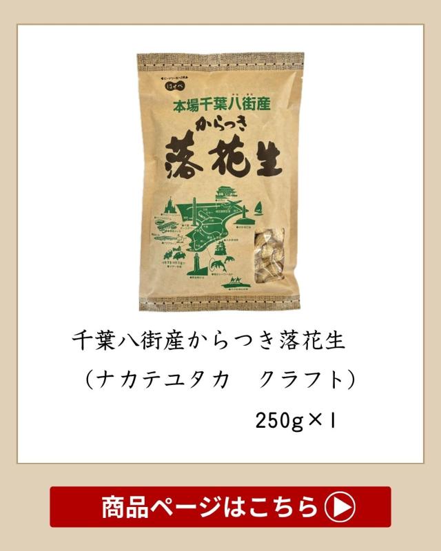 2025年 千葉県八街産 落花生 新豆【1袋】250g 殻付き 【ナカテユタカ】