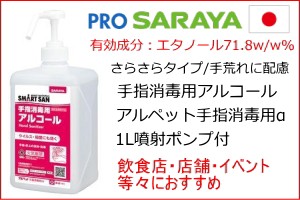 アルコール消毒液 アルコール除菌 72.3% さらさら スプレー