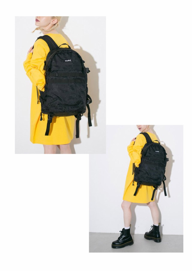 エックスガール X Girl リュック レディース バッグ Backpack ブラック Mills Logo Adventure 限定品