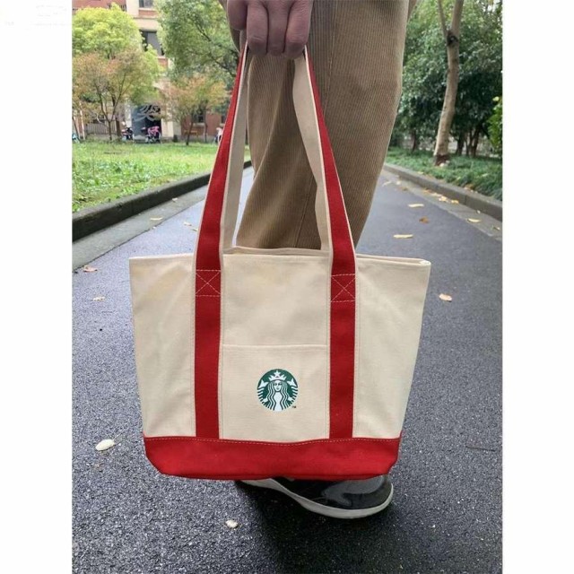 スターバックス STARBUCKS トートバッグ キャンバス生地