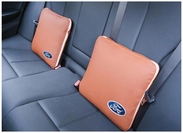 ブランドおしゃれ 送料無料 新品 フォード Ford クッション 布団 2way 毛布 本革レザー 2個 車内装 車用 カーアクセサリ 日本未入荷 入手困難 Www Iacymperu Org