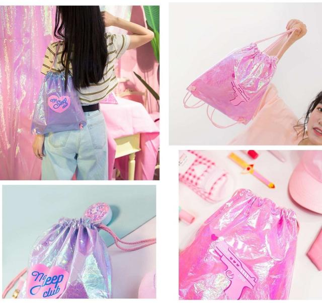 きらきら 巾着 リュック