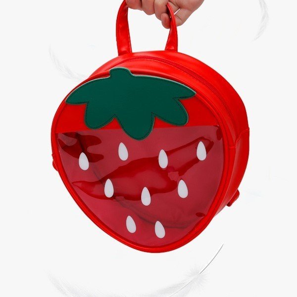 いちご型 透明 バッグ