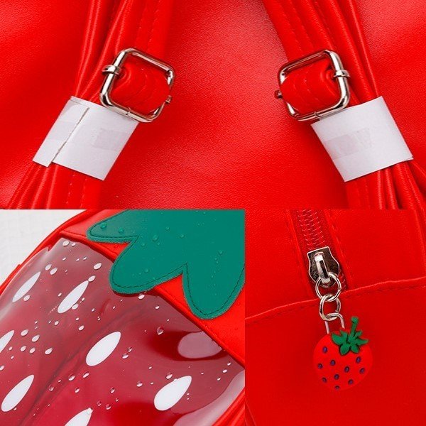 いちご型 透明 バッグ