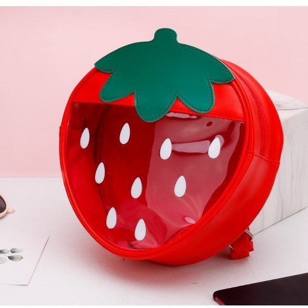 いちご型 透明 バッグ