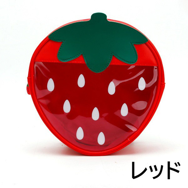 いちご型 透明 バッグ