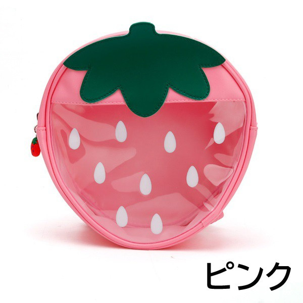 いちご型 透明 バッグ