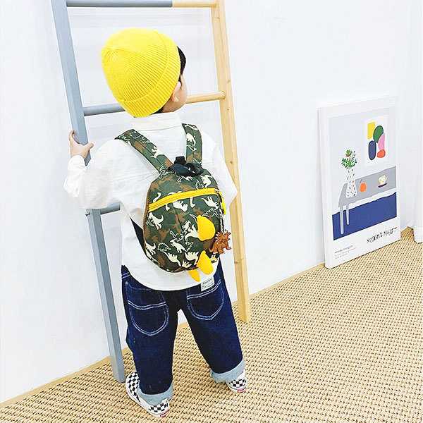 ハーネス付き 恐竜 柄 リュックサック