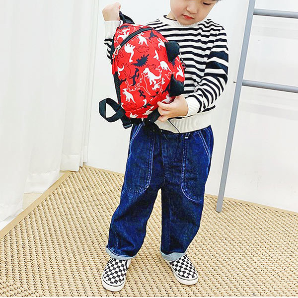 ハーネス付き 恐竜 柄 リュックサック