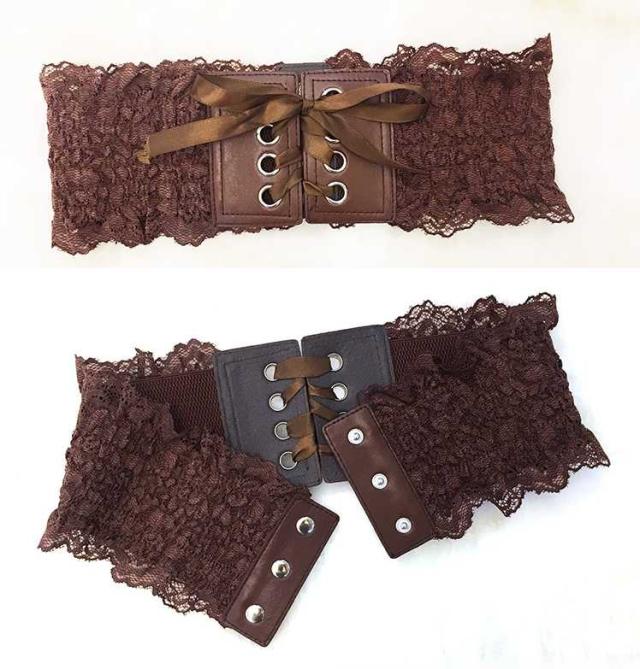 レースアップサッシュベルト