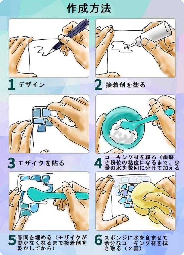 DIYクラフトキット モザイクコースター