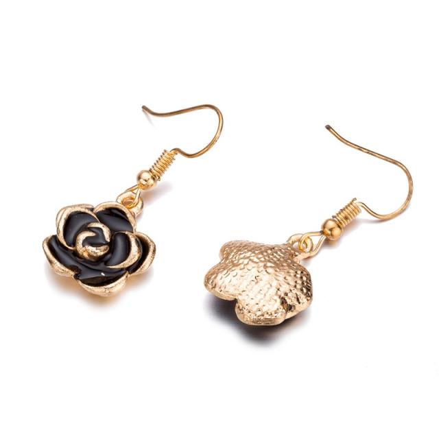 メタル ブラック ローズ ピアス