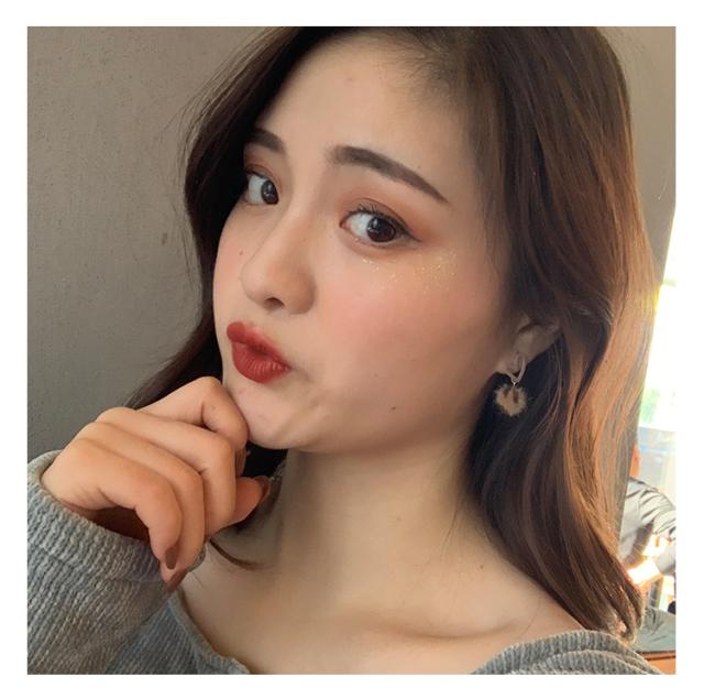 ハート ぼんぼん ピアス