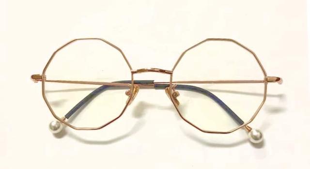 12角形フレームメガネ