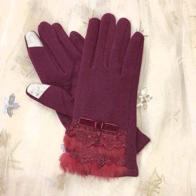 牛皮デザイン　手袋