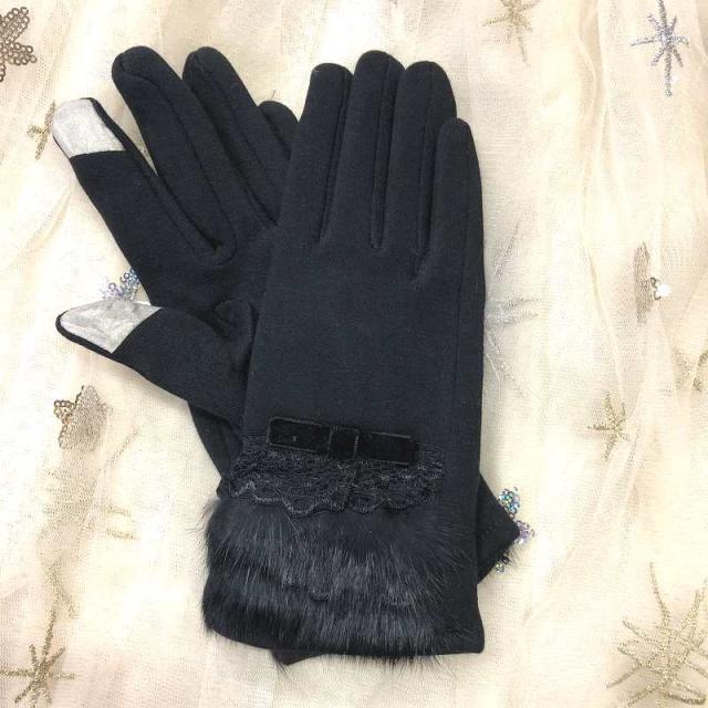 牛皮デザイン　手袋