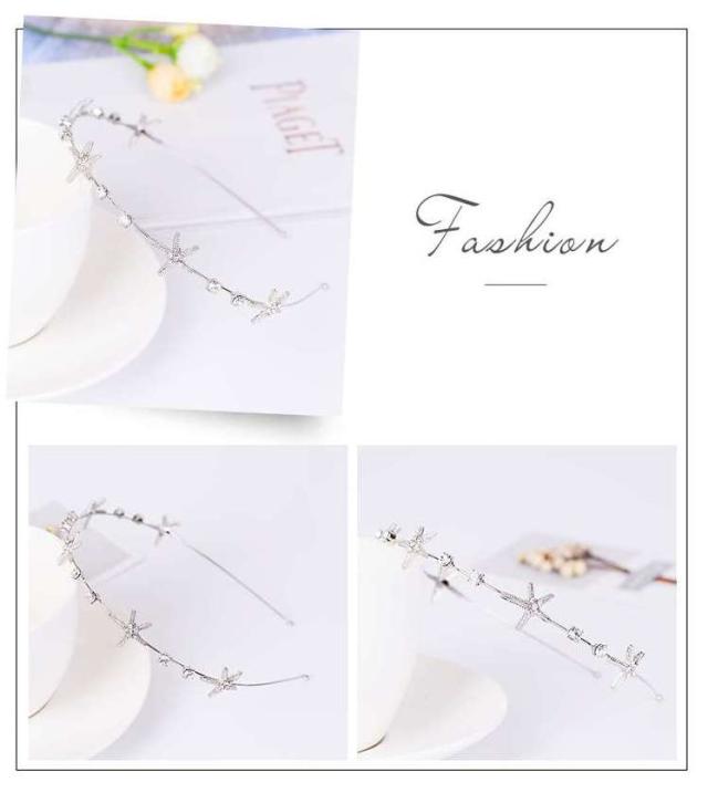 ビジュー メタル カチューシャ 