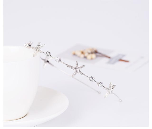 ビジュー メタル カチューシャ 