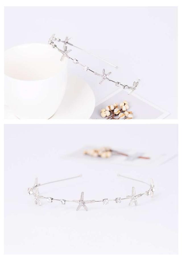 ビジュー メタル カチューシャ 