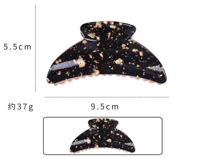 ブラック ゴールド バイカラー バンスクリップ