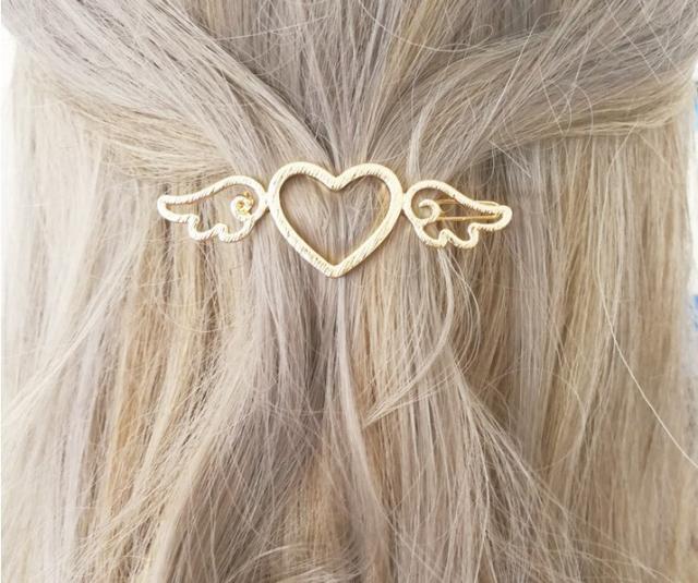 天使 ハート ヘアピン