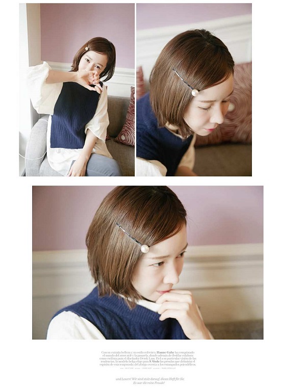 カラーボールのヘアピン