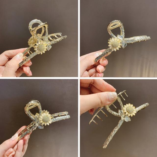メタルサンフラワー クロスクリップ