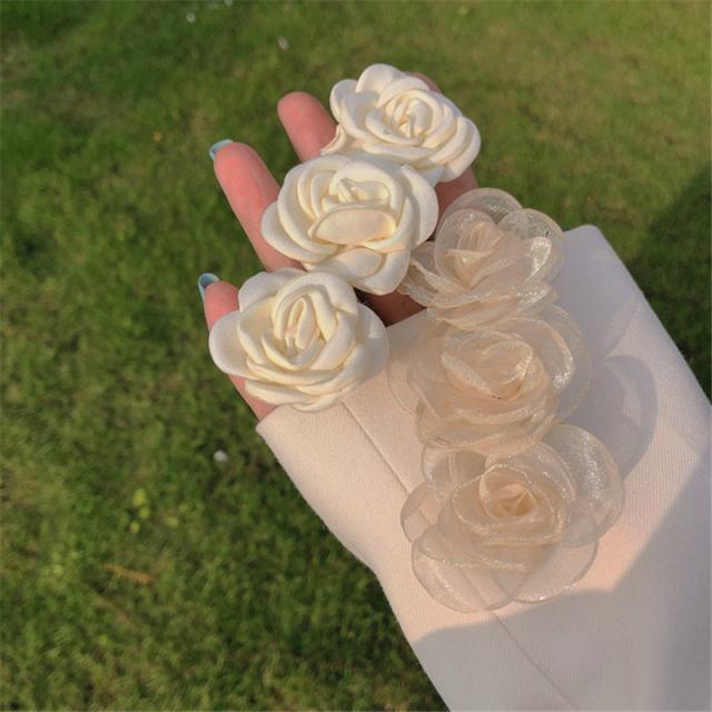 ローズ フラワー バレッタ