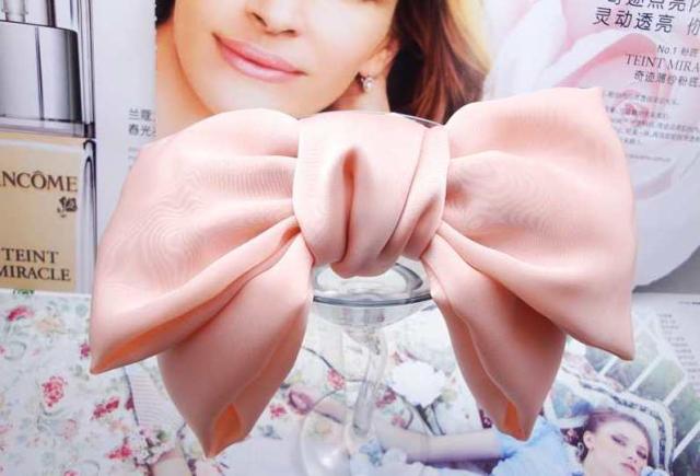 シフォン リボン バレッタ